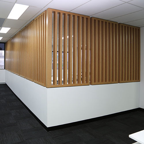 Timber Slat Wall Room Dividers For The Office Sb Office Furniture